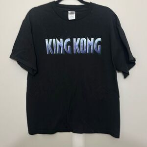 Y2K Delta Mens Black King Kong Movie Promo Short Sleeve T-Shirt Size‎ Large